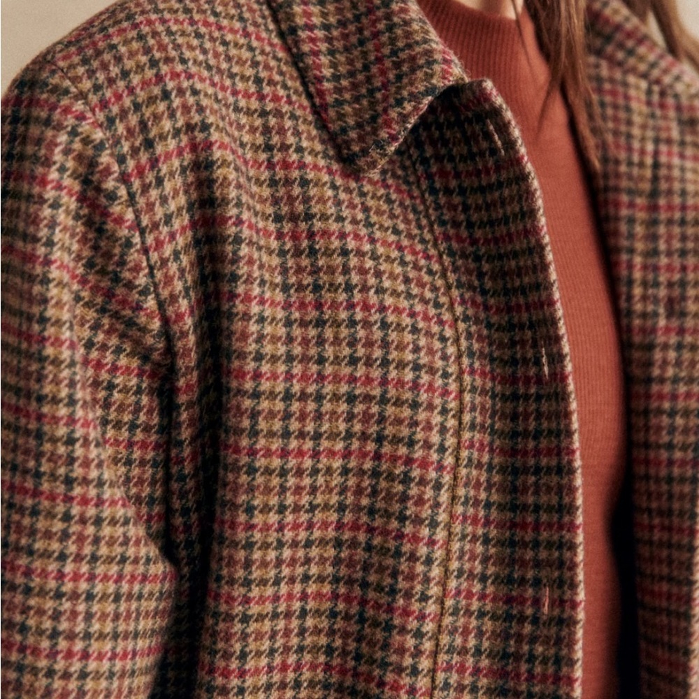 NWT Never Worn Sezane Will Jacket Multicoloured Houndstooth - Size XL - Picture 3 of 3